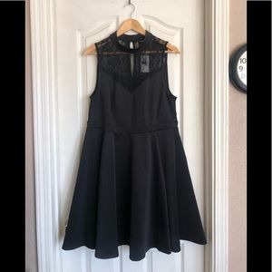 size 1 scuba torrid dress black
